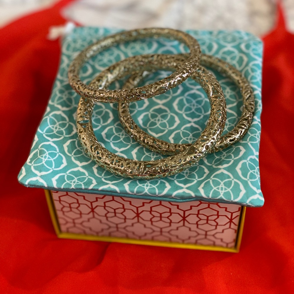 Kendra Scott Gold Bangles.
